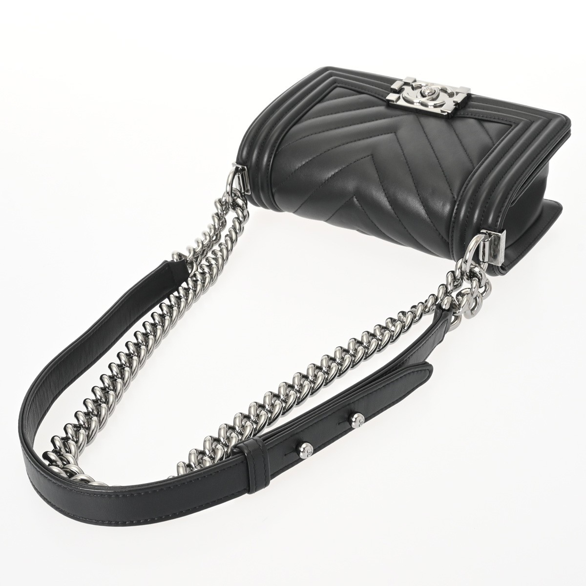 Chanel cm A67085 Shoulder Bag Lambskin Black #WB3692