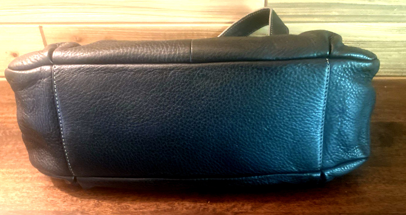 Vintage Maxx New York Y2K Purse Handbag Leather Shoulder Bag Gold Rings
