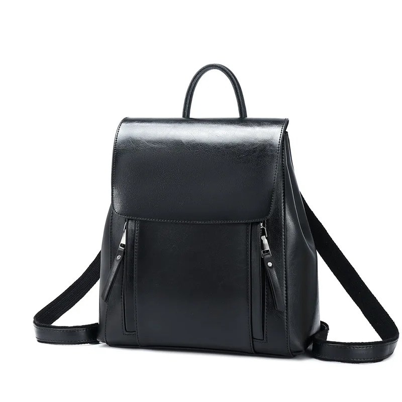 Women’s Genuine Leather Backpack Work School Laptop Messenger Bag Crossbody Chic