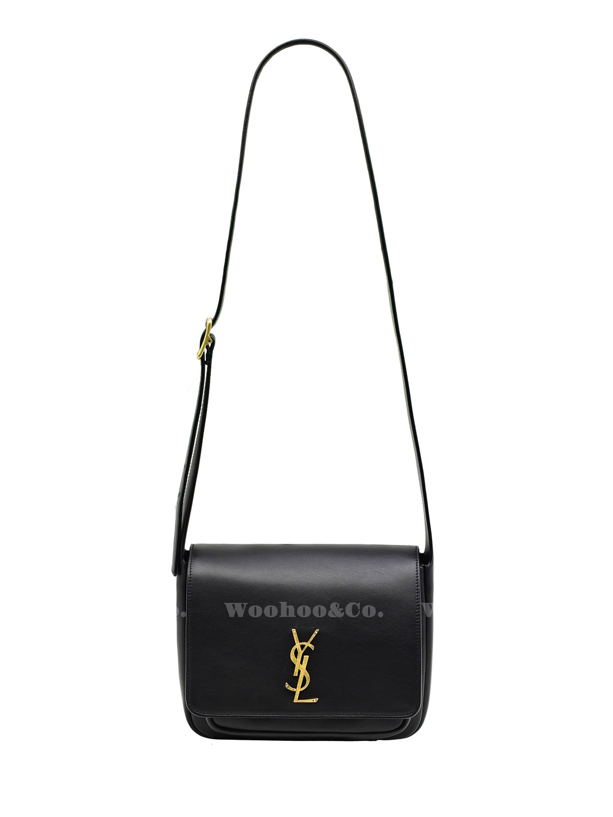 SAINT LAURENT Niki Besace Calf Shoulder Bag Women’s Black 8.4×3.1×3.7×6.3 in