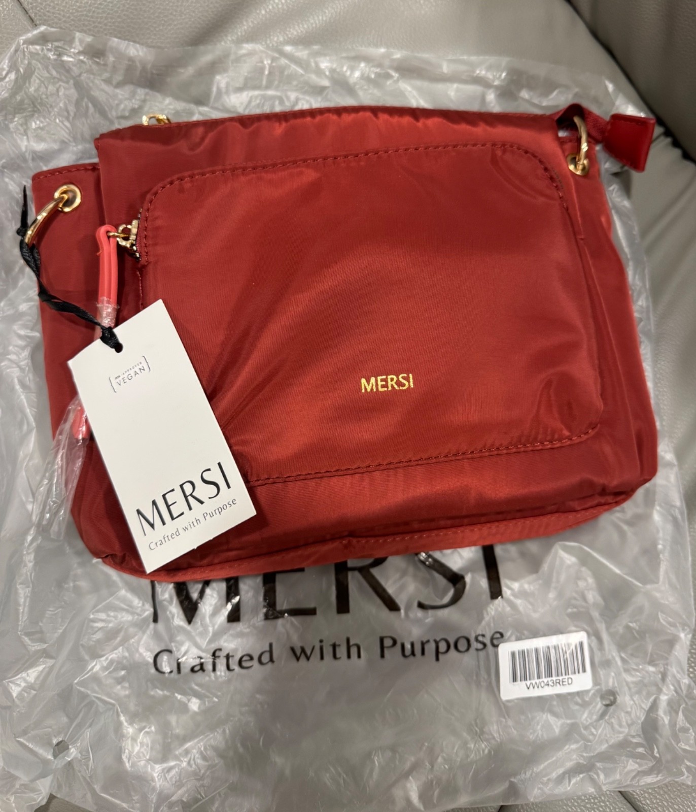 MERSI Erin Crossbody bag, Red – NWT