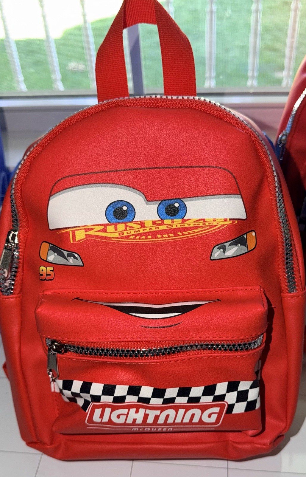 EXCLUSIVE Disney Cars Lightning McQueen Convertible Mini Backpack Racing NEW NWT