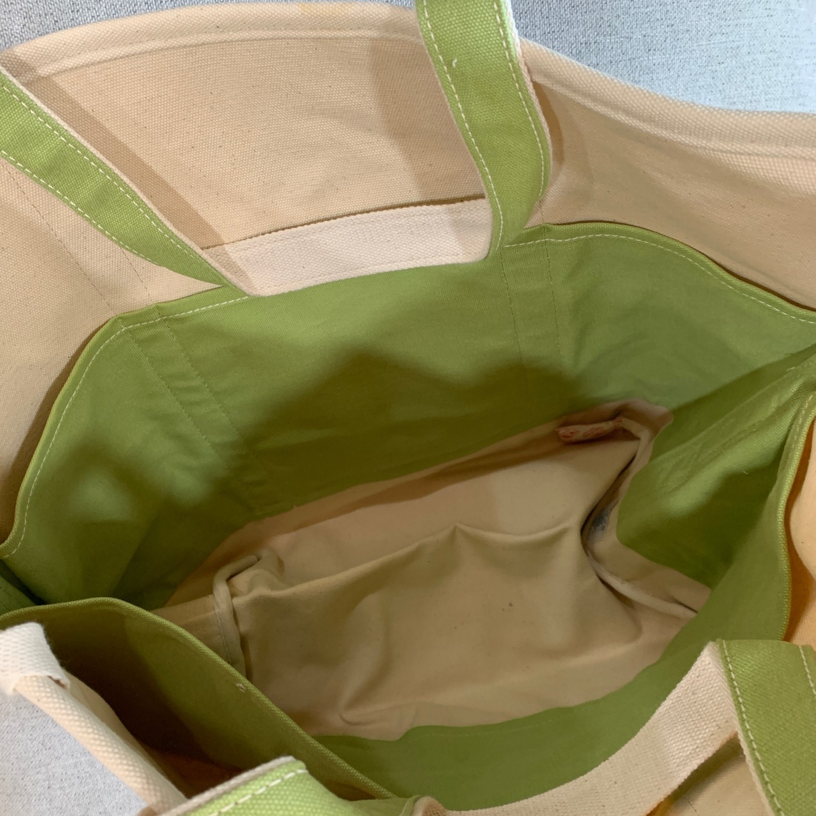 Lands End Canvas Boat Tote Bag Beach Extra Large (33x38cm) Green Cooking *NEW
