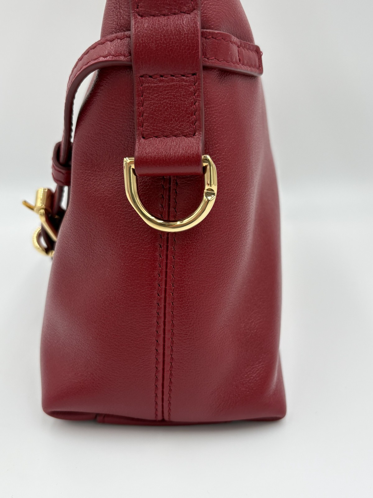 Givenchy Mini Voyou Leather Shoulder Bag Dark Red (on Nordstrom $2,150/worn 3x)