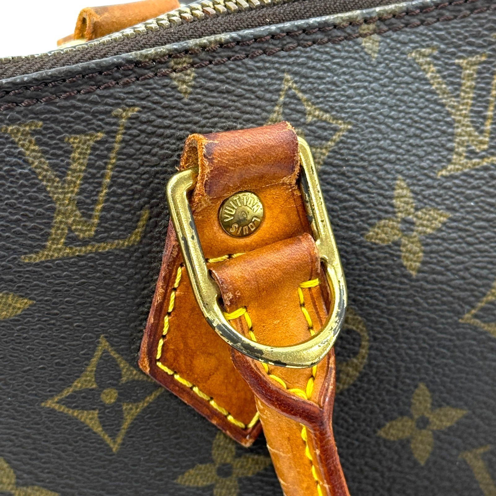 LOUIS VUITTON Alma PM Monogram Canvas Brown Top Handle Women Handbag M51130