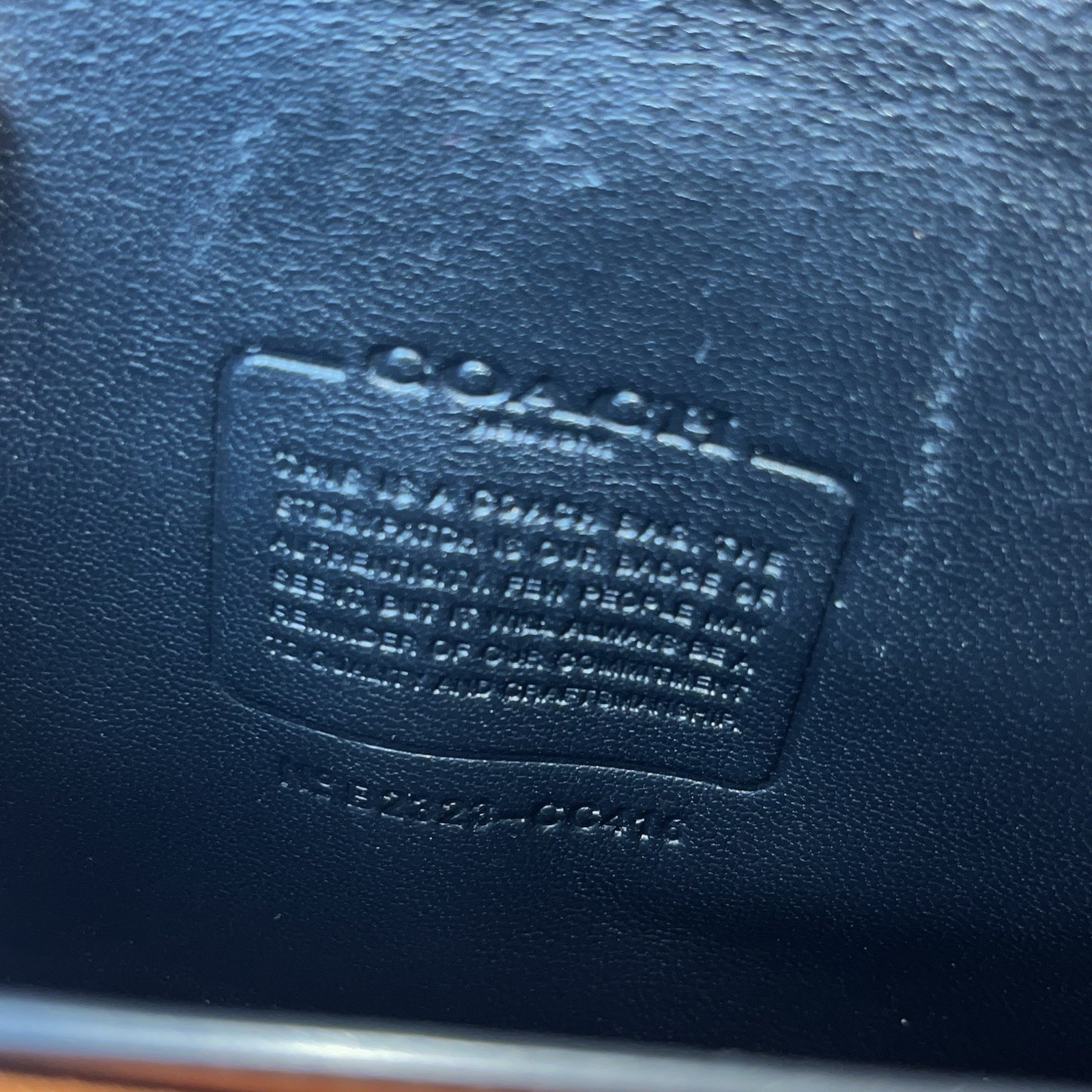 COACH Bandit shoulder bag Leather black CC416 Black/Silver Clasp