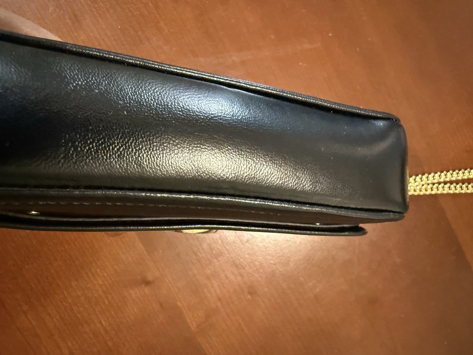 Marc Jacobs Black Mini Glam Shot Convertible Crossbody Fold over Leather Purse