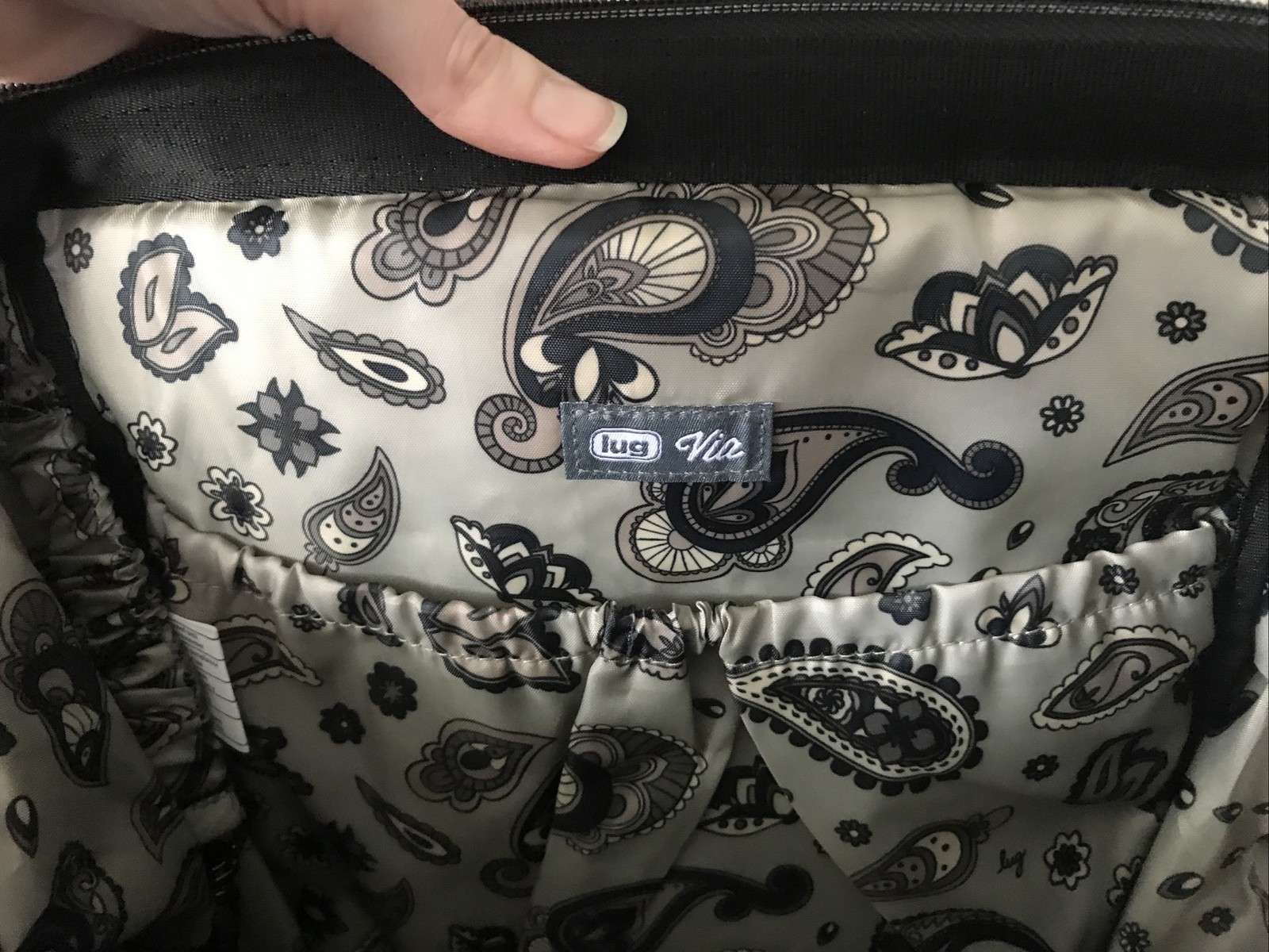 Lug Via 2 Crossbody Tote Backpack Heather Gray Detachable Adjustable Straps
