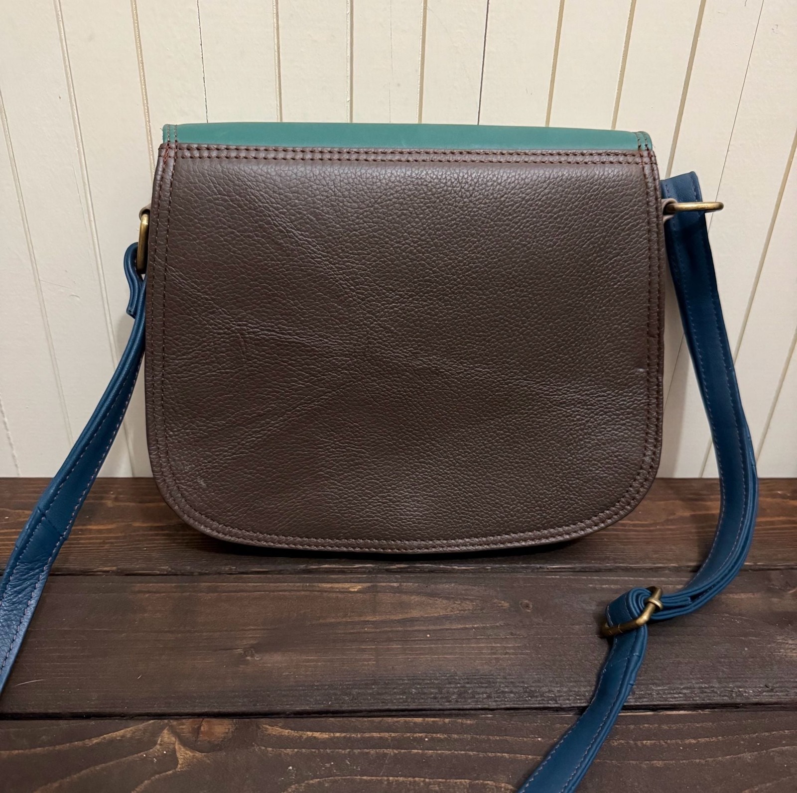 Soruka Quinn Recycled Leather Multicolored Crossbody Purse
