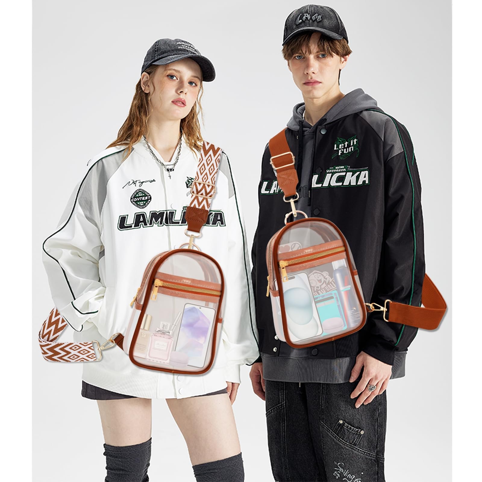 Clear Bag for Stadium Events Approved Concert Travel Outdoors See Through Spo…