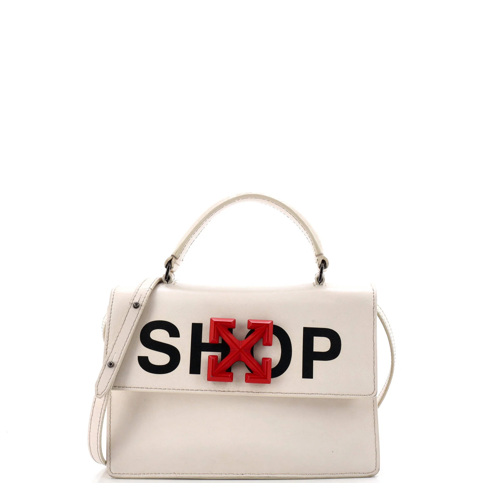 Off White Jitney 1.4 Bag Printed Leather