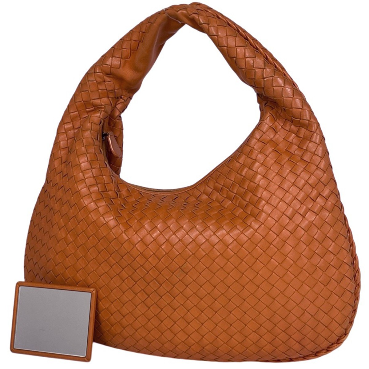 BOTTEGAVENETA Intrecciato Shoulder Bag Hobo Hand Bag Shoulder Bag leather Or…