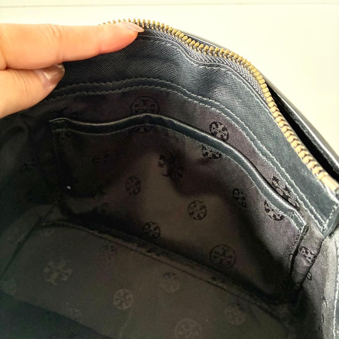 TORY BURCH 2way Handbag Emerson Black for Ceremonies