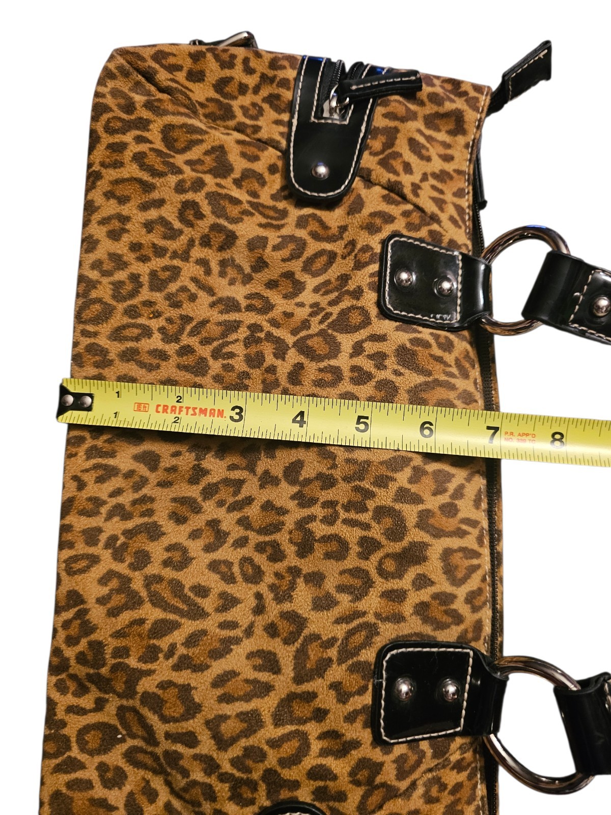 Worthington Metro Y2K Leopard Print Double Handle Shoulder Bag Mob Wife Luxury