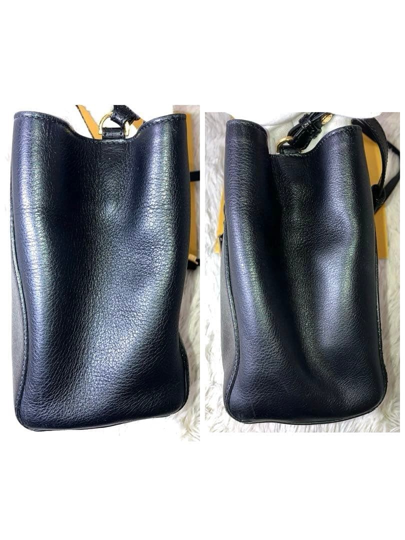 FENDI 2JOURS leather 2WAY Hand Shoulder Bag color Black fashion goods women