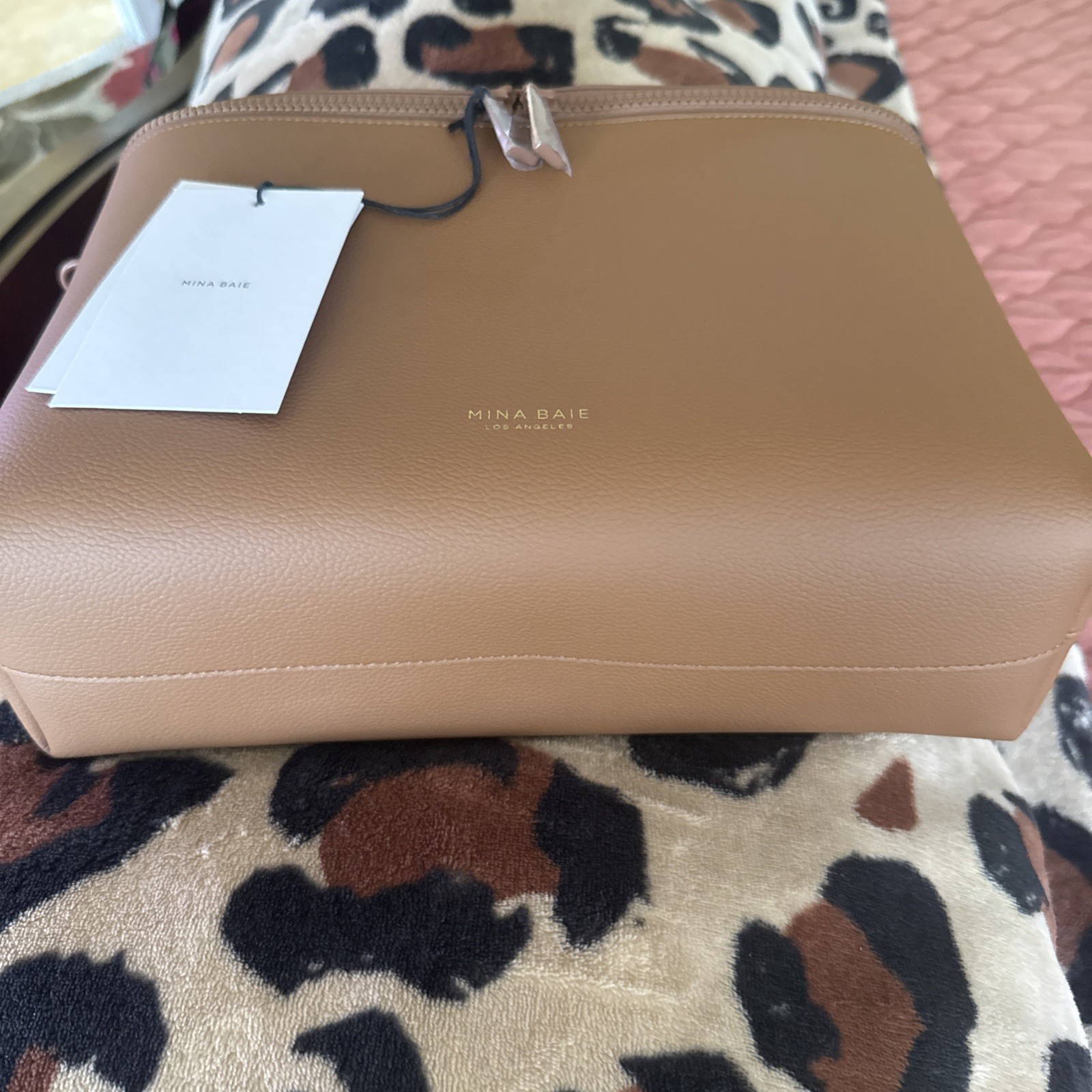 Brand New! MINA Car Bag Terra Color Vegan Leather Retail $69.00