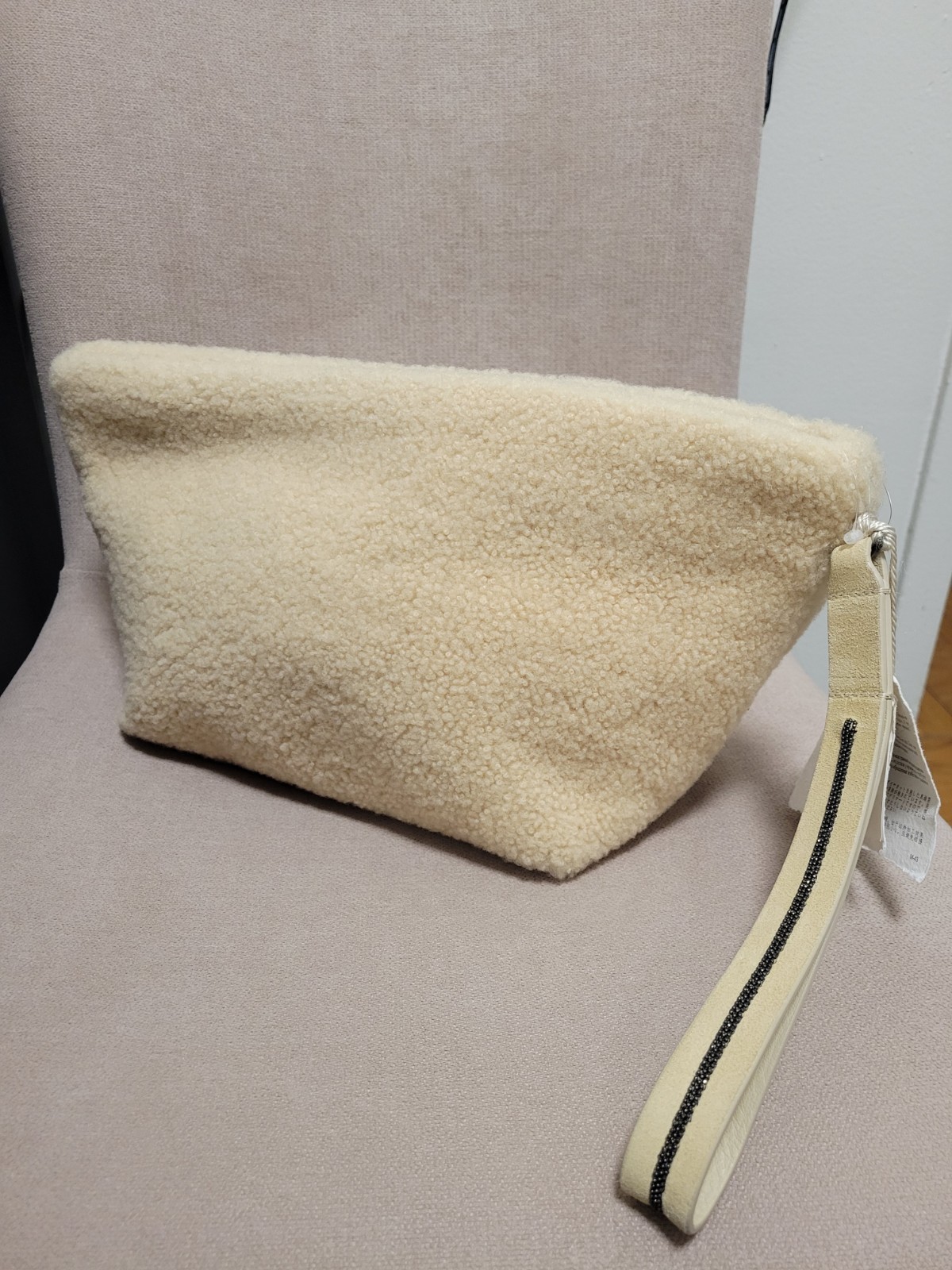 2395$ Brunello Cucinelli Womens Fur Handbag/Evening Clutch.Made In Italy