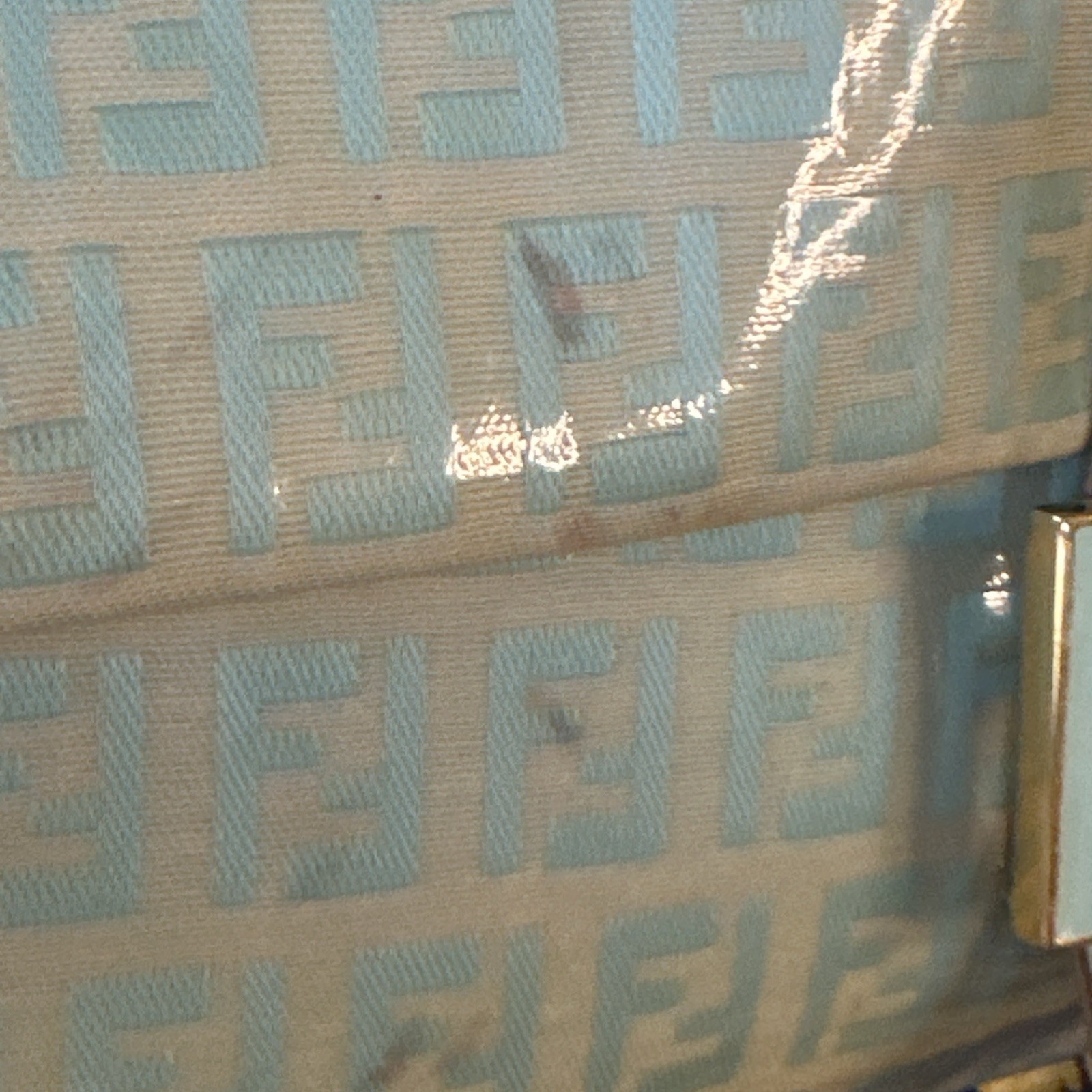 FENDI Mamma Baguette Shoulder Hand Bag Zucchino Vintage