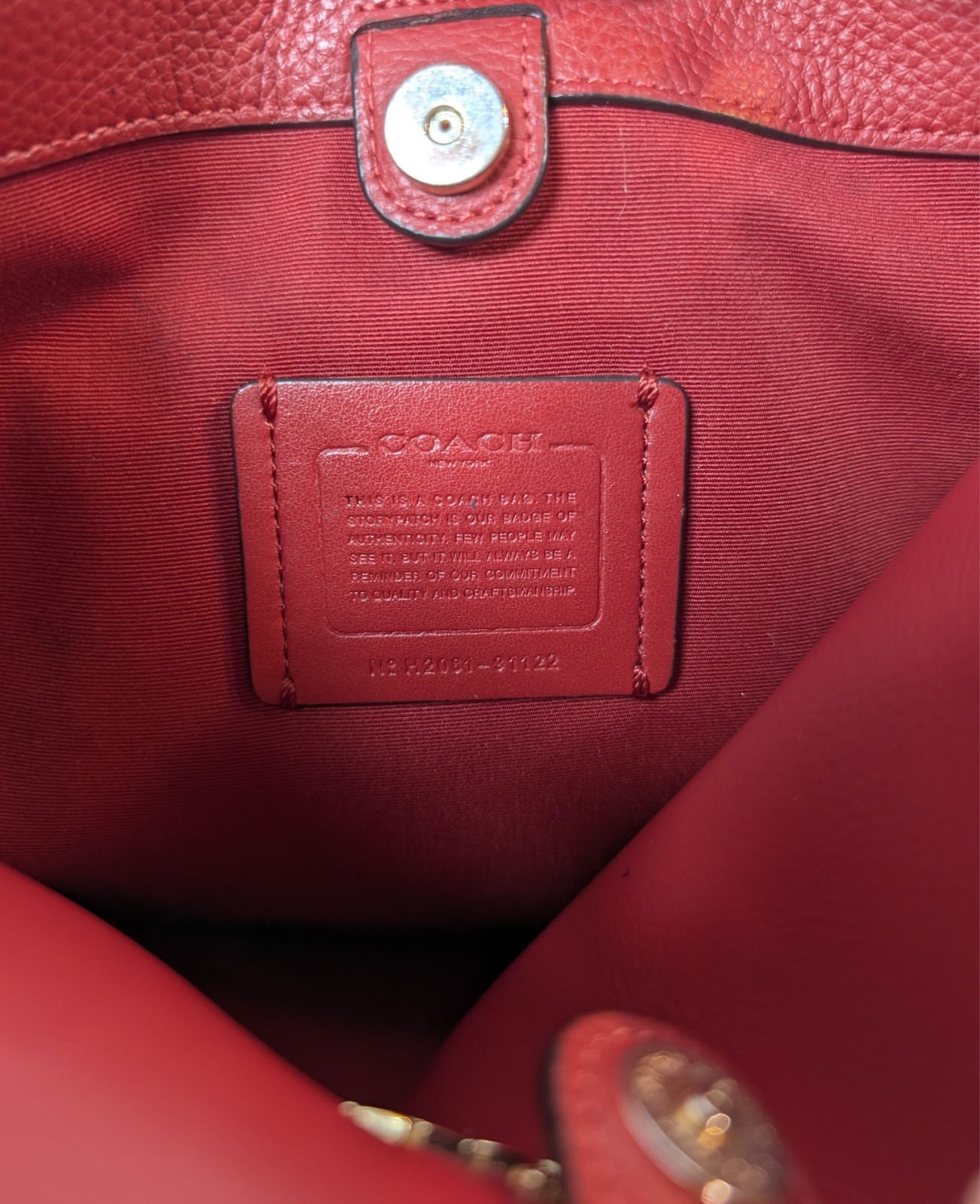 COACH Town Bucket Bag Purse 91122
