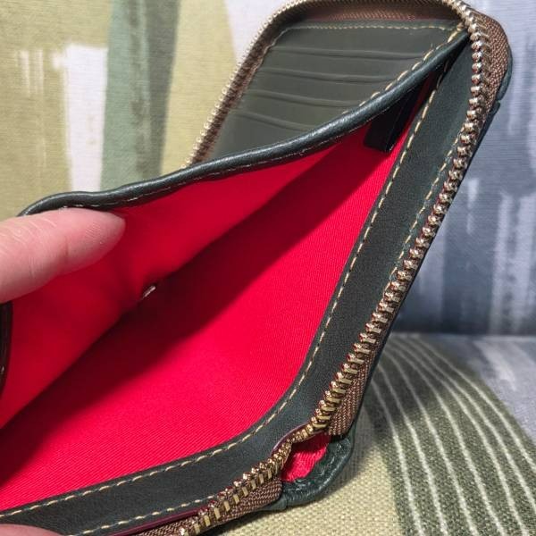 Dooney & Bourke Florentine Small Zip Around Wallet In Ivy Green