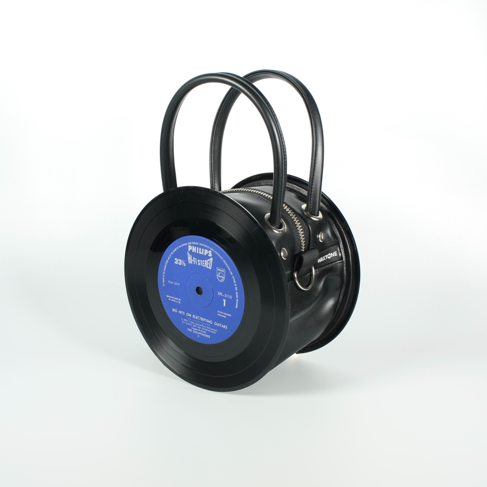 Upcycled 7-Inch Vinyl Record Handbag Spin MINI Made in Japan WAXTONE