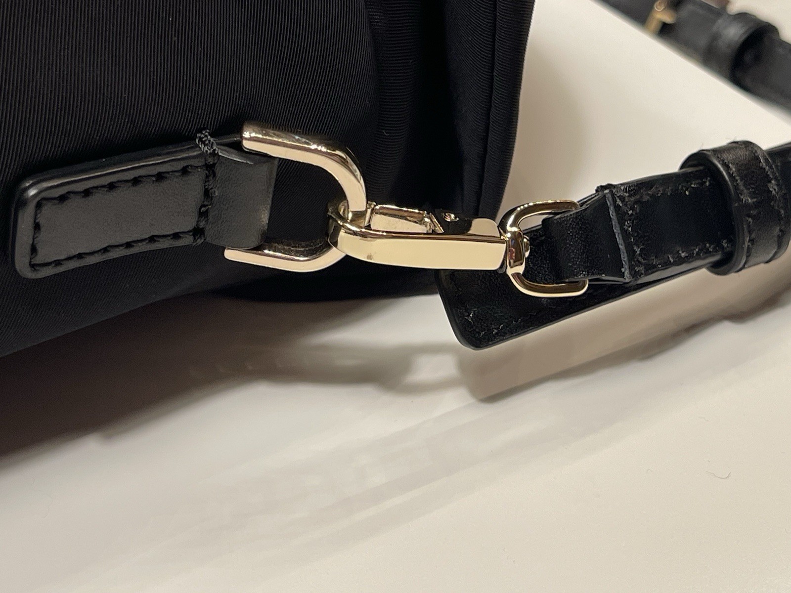 Kate Spade Haring Lane Jeny Nylon Black Satchel Bow Top & Adjustable Crossbody