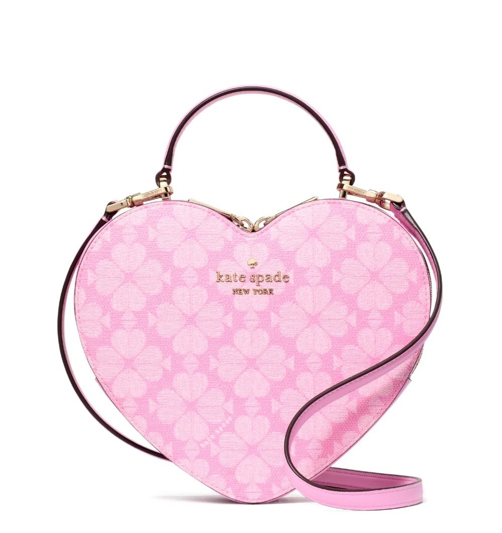 NWT Kate Spade Love Shack Heart Spade Flower Crossbody Purse – Parisian Pink
