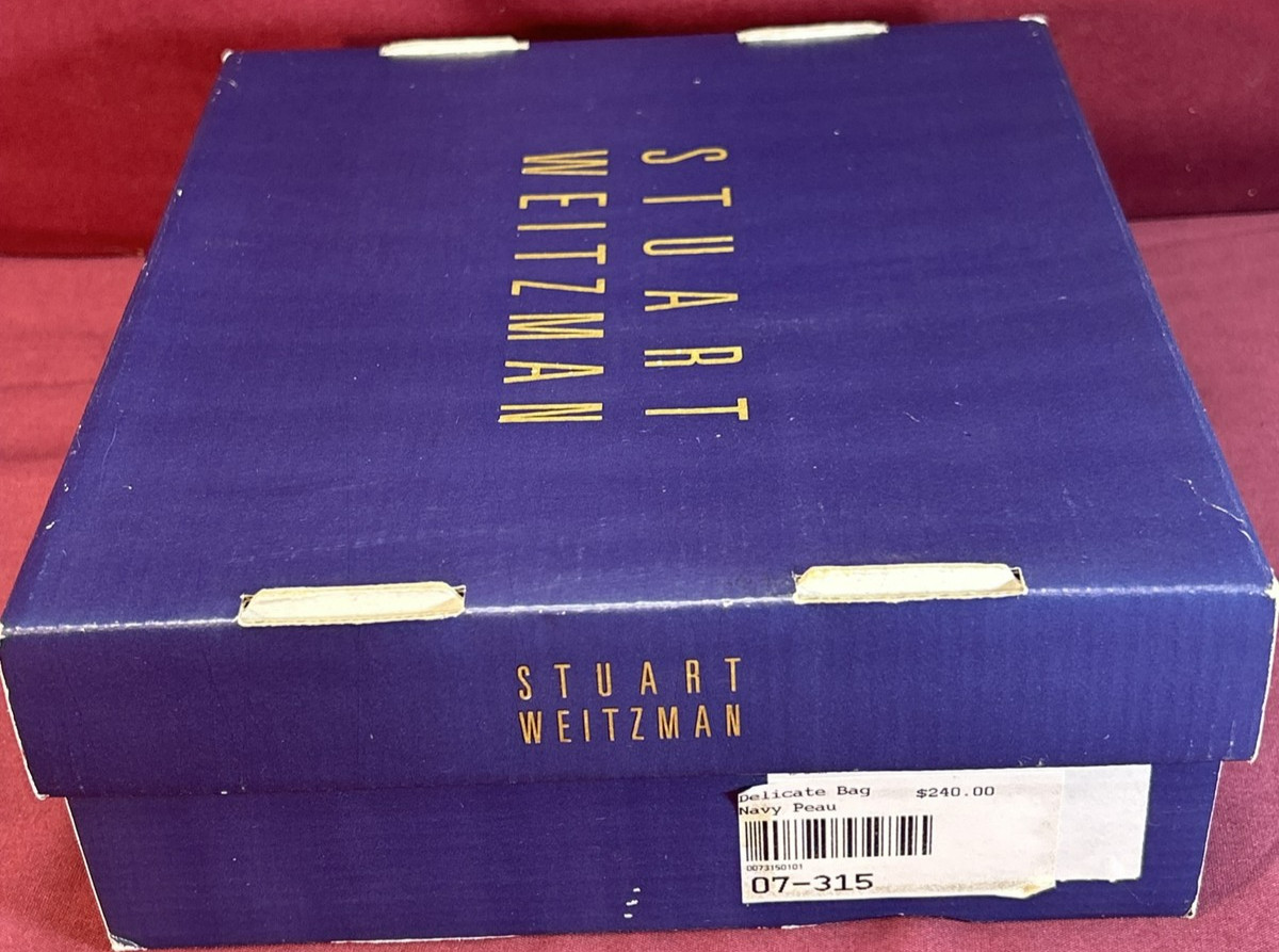 NIB Stuart Weitzman Soie De Peau Silk & Leather Convertible Clutch Bag 2 straps