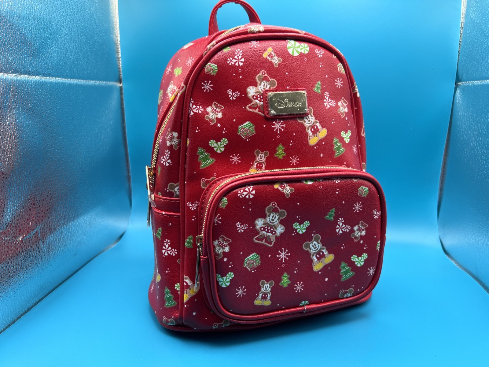 Disney Parks Loungefly Christmas Holiday Treats Snacks Mickey Minnie Backpack
