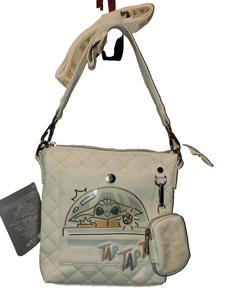 STAR WARS MANDALORIAN BABY YODA GROGU CROSSBODY BAG & COIN PURSE TAP TAP TAP~NEW