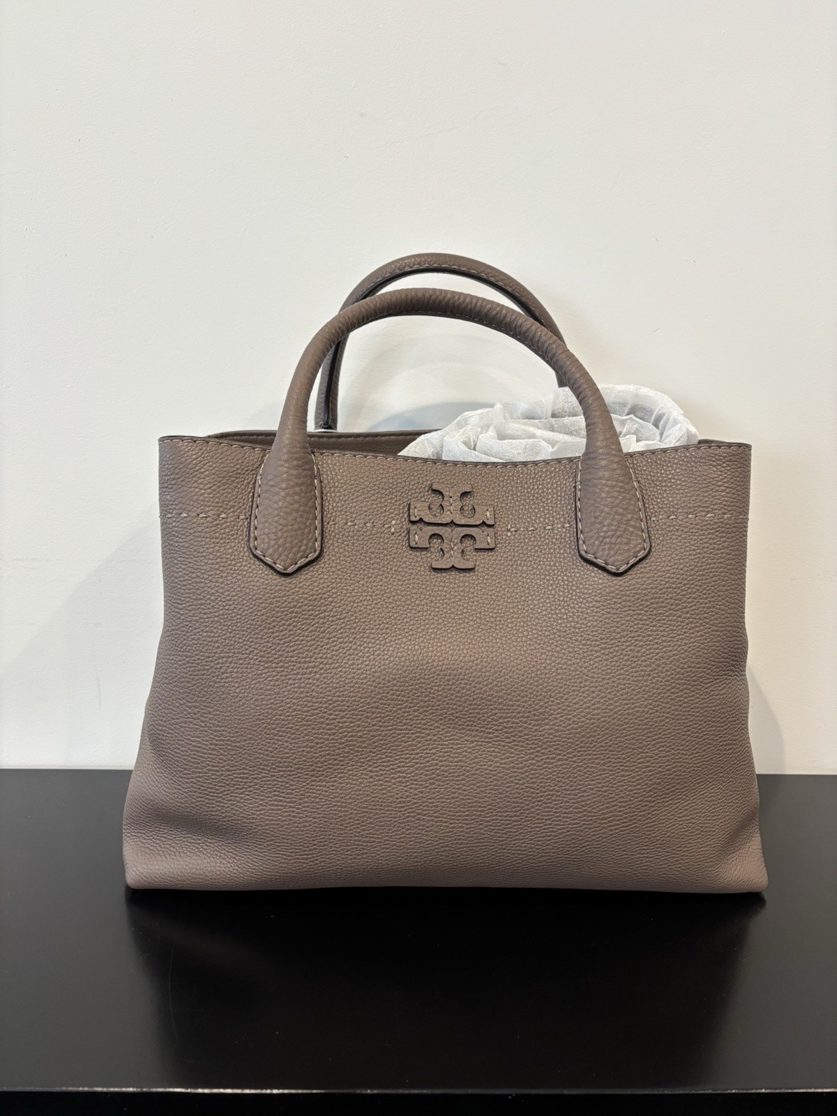 Tory Burch McGraw Triple Compartment Leather Satchel 404050917
