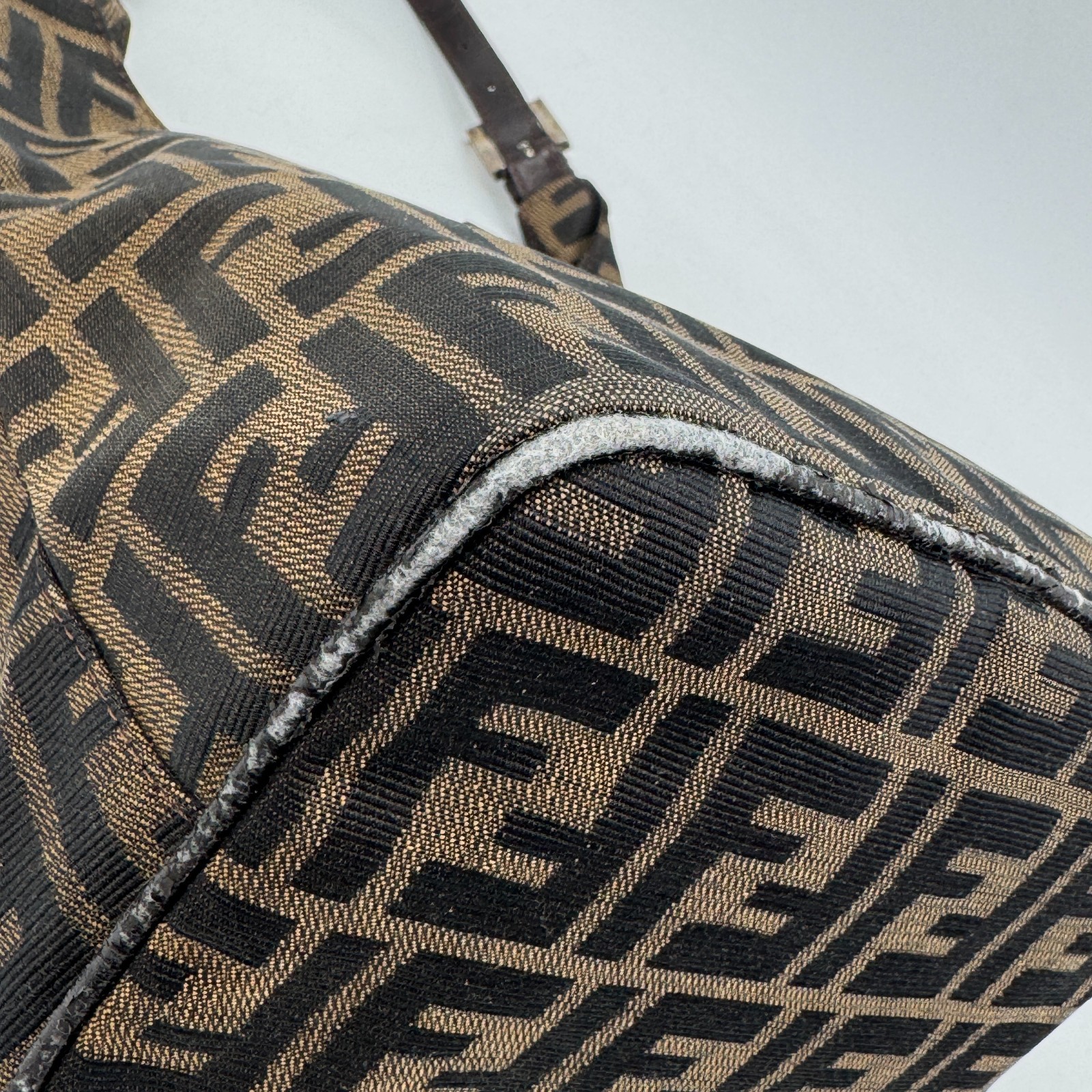 FENDI Zucca Baguette Mamma Canvas Bag