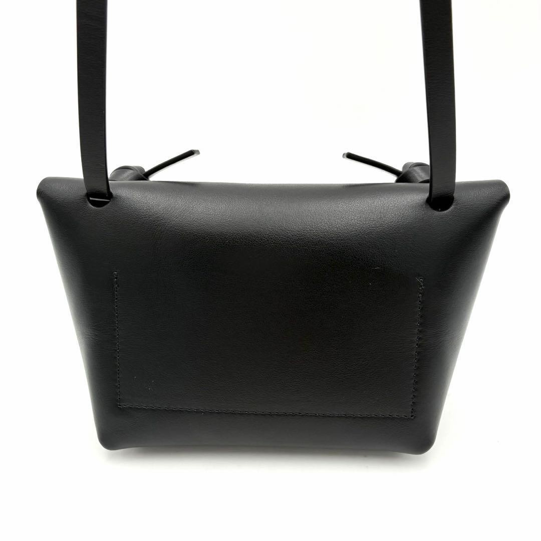Acne Studios Knot Mini Crossbody Shoulder Bag Black Leather Unisex