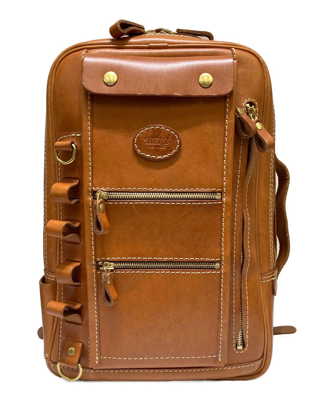 Herz way R-66-CA Brown Backpack #TFB12124