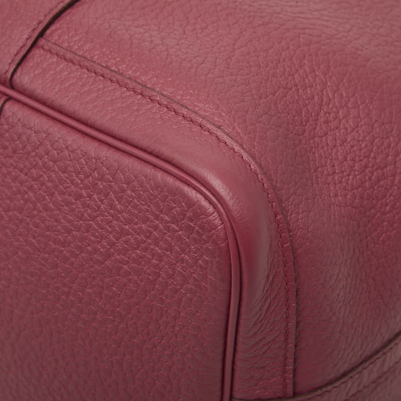 Hermes Garden Party PM Tote Bag Handbag 14.6in Negonda Leather Pink Q Stamp 99