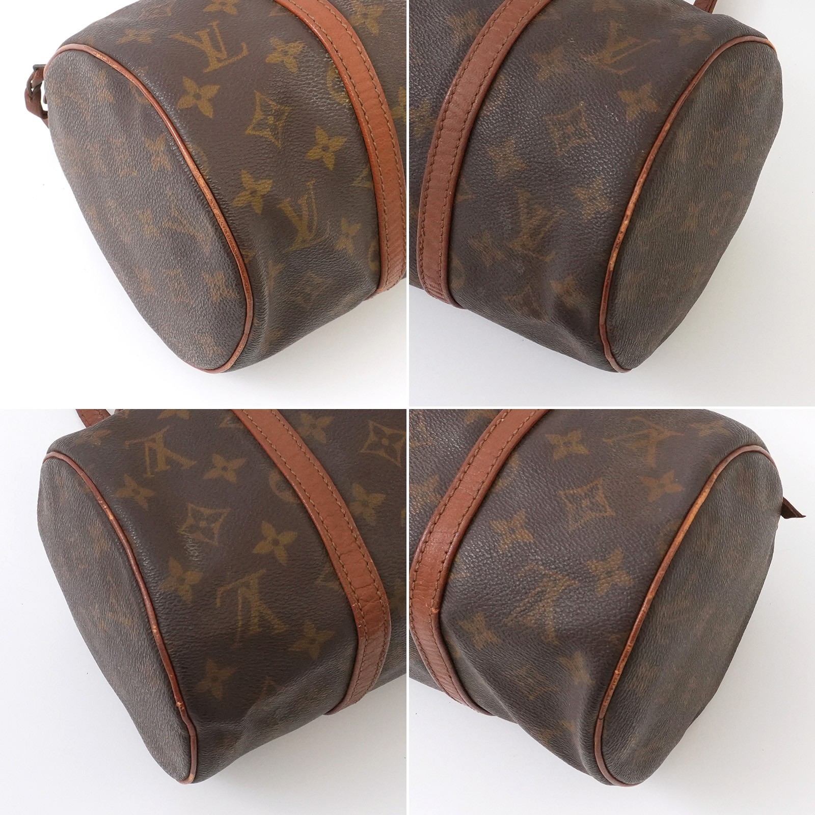 LOUIS VUITTON Monogram Papillon 30 M51385 Hand Bag Brown Auth #59077A
