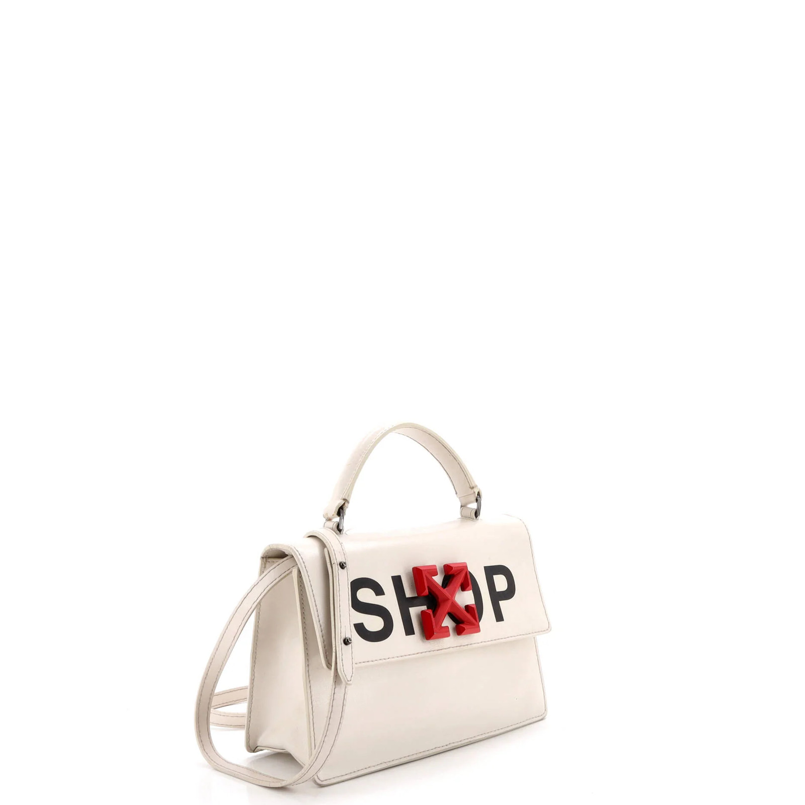 Off White Jitney 1.4 Bag Printed Leather