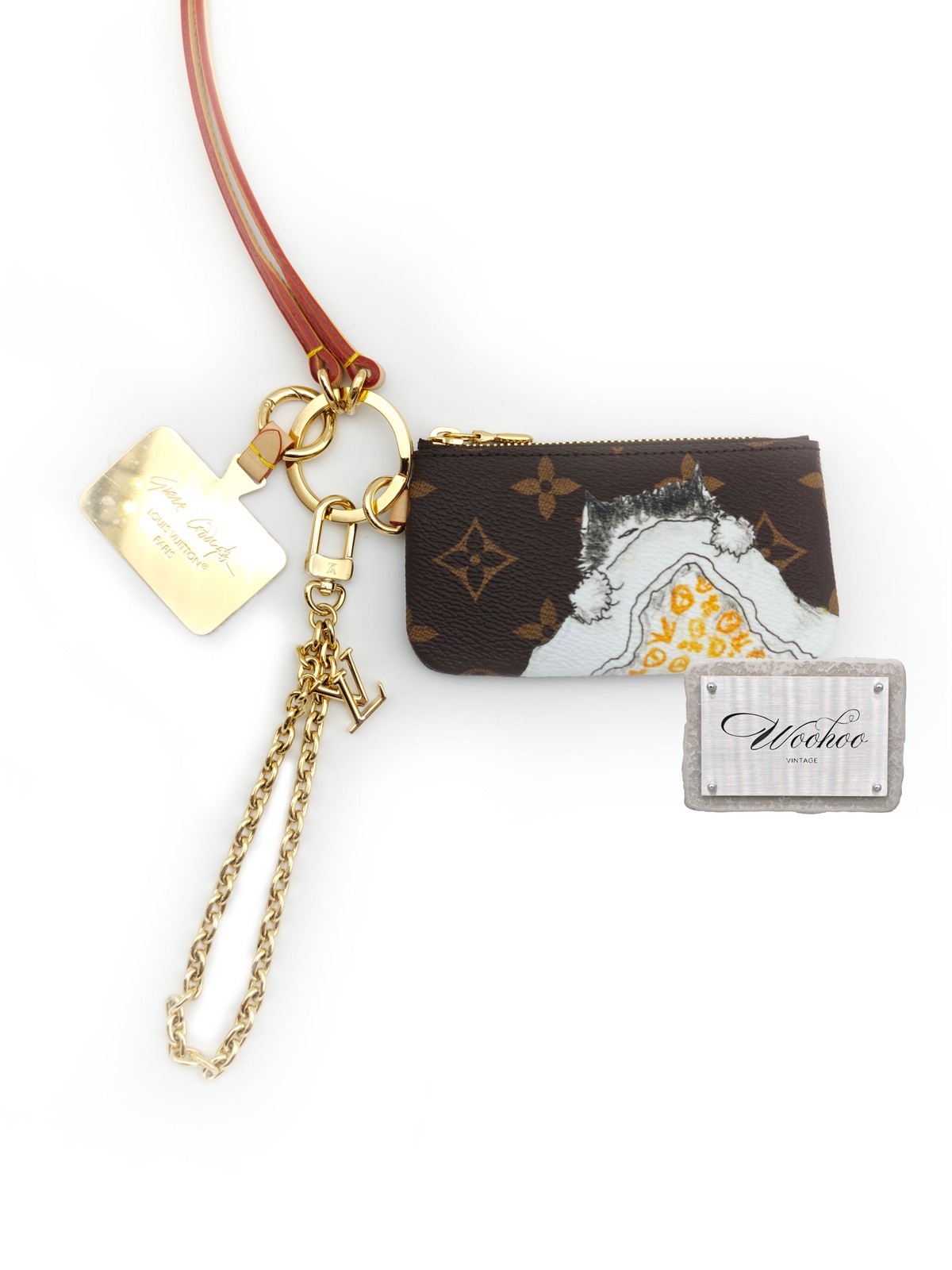 LOUIS VUITTON Catogram Collaboration Series Unisex 2.5×0.4×4.7 in