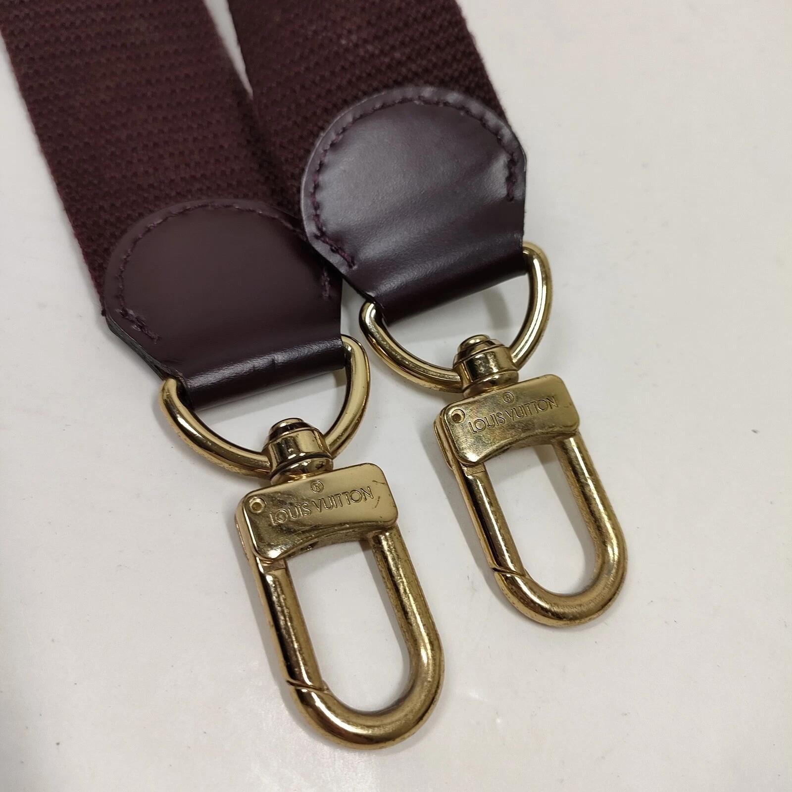 $600 Louis Vuitton LV Shoulder Strap Bordeaux Fabric