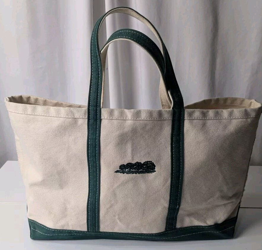 Lot 3 Vintage Lands End + Other Canvas Boat Bag Tote Beach Pink/Blue/Green LARGE