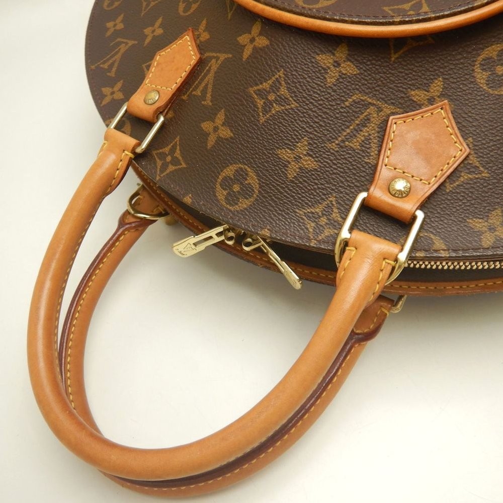 LOUIS VUITTON Monogram Handbag Ellipse MM M51126 Brown/254023