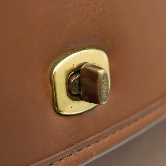 COACH Metropolitan Briefcase Brown Calf Leather 2 Way Bag 5265 Authentica