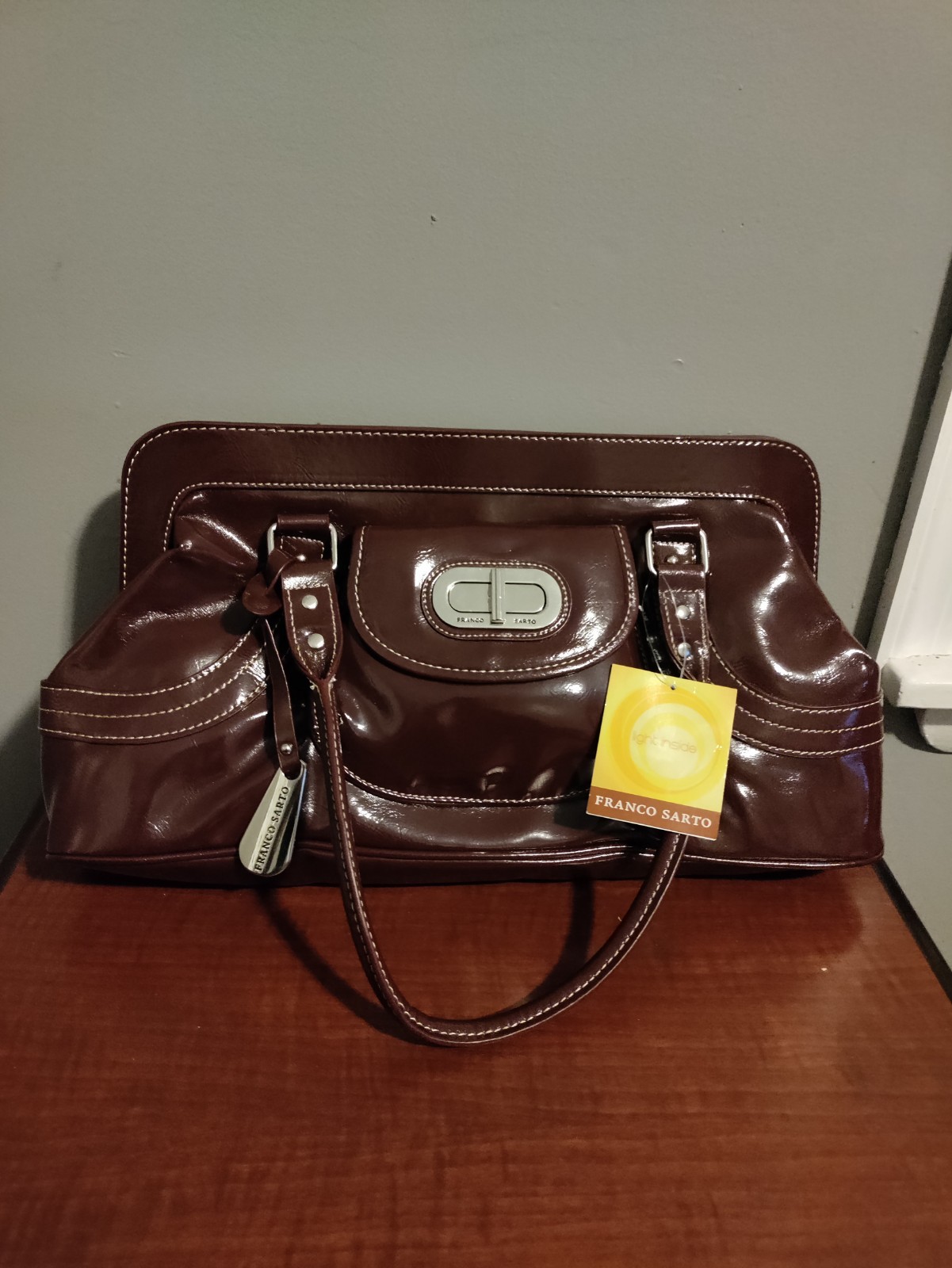 Franco Sarto Wine Large Purse ToteTravel Bag