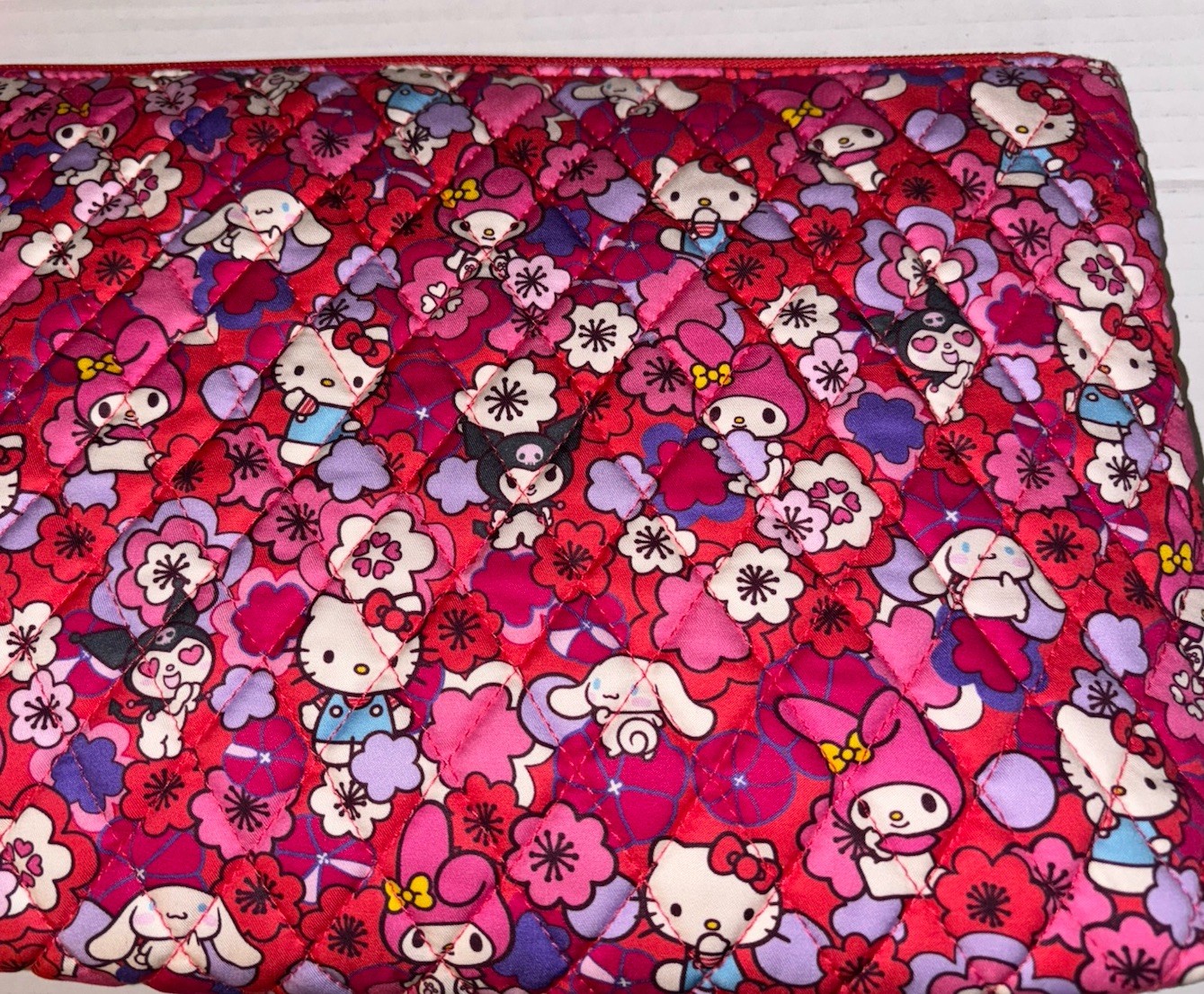 Vera Bradley Hello Kitty & Friends Hello Floral Large Pouch My Melody Cinnamorol