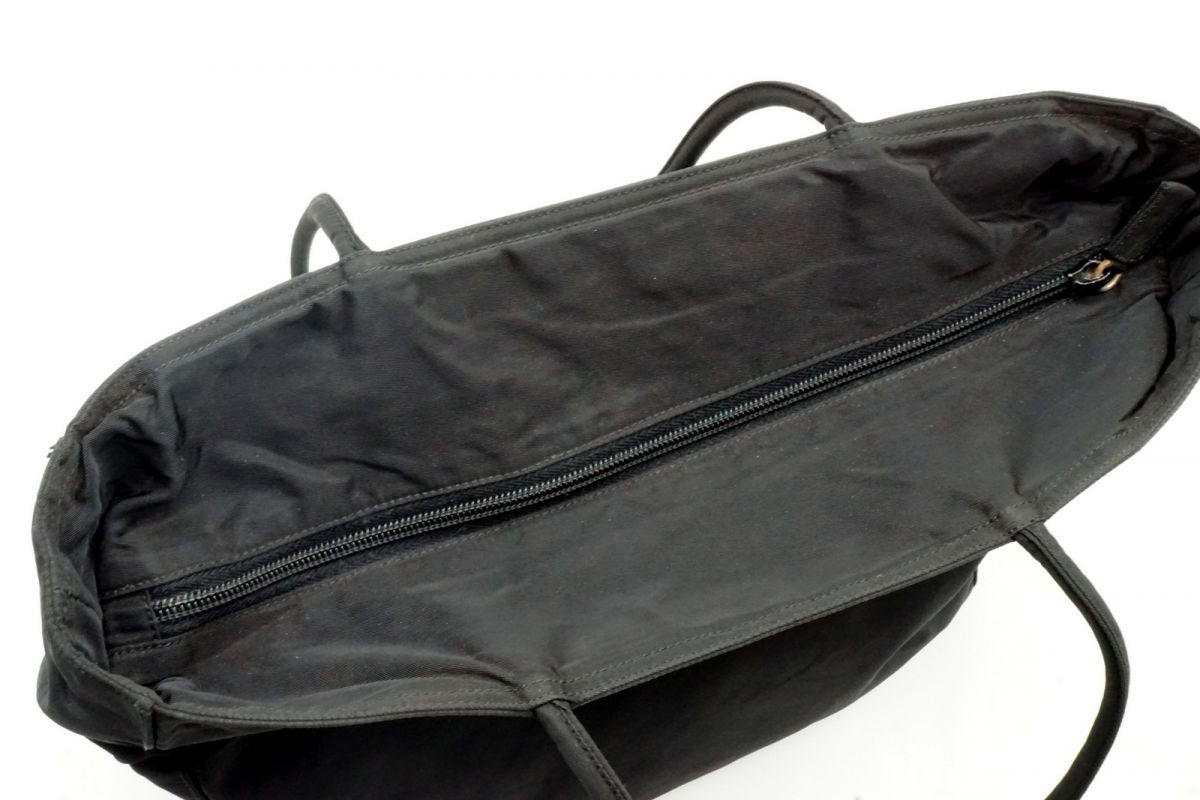 PRADA Shoulder Bag Tote Triangular Logo Plate A4 Tessuto Nylon Black 6284h