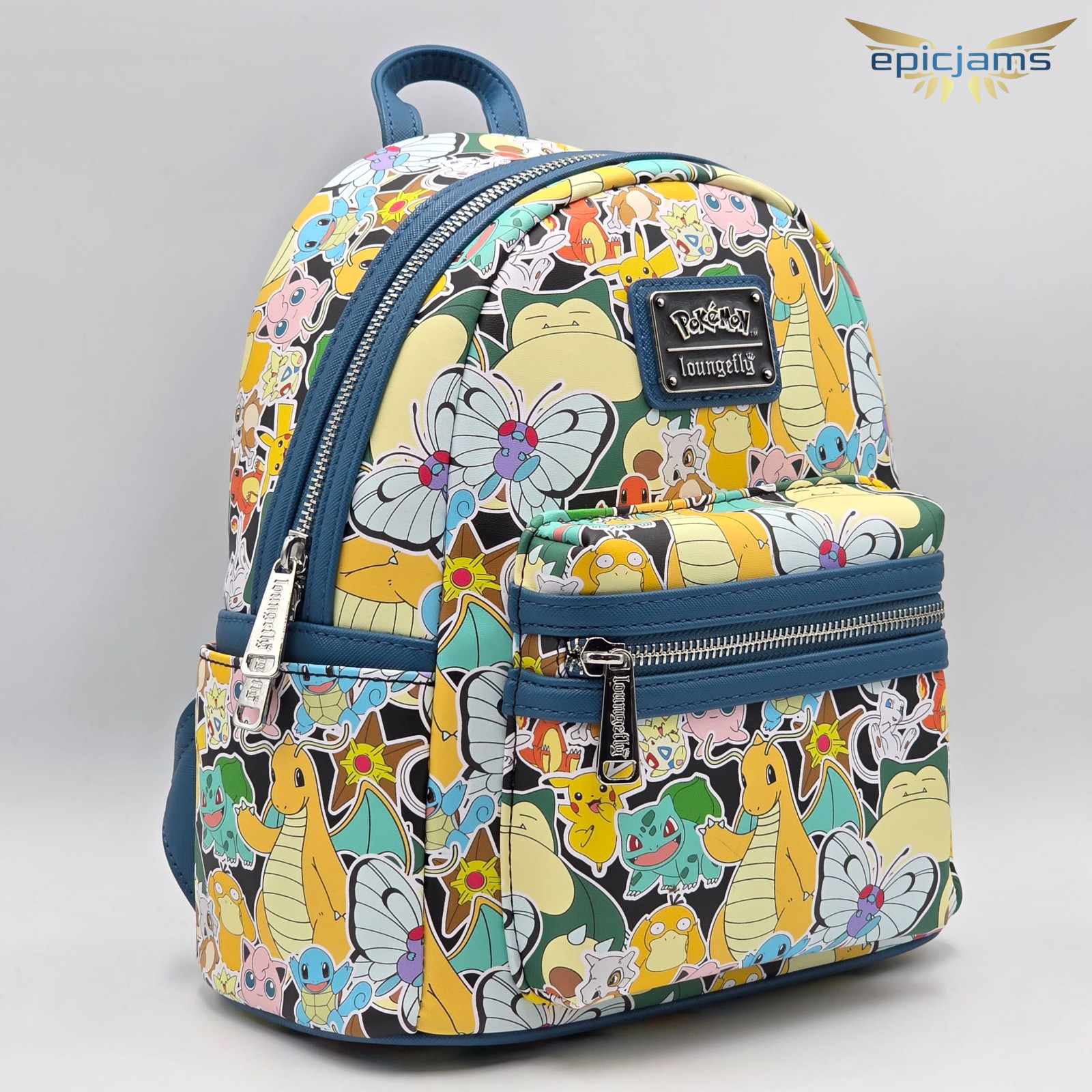 Loungefly Pokemon Sticker Collage Mini Backpack new