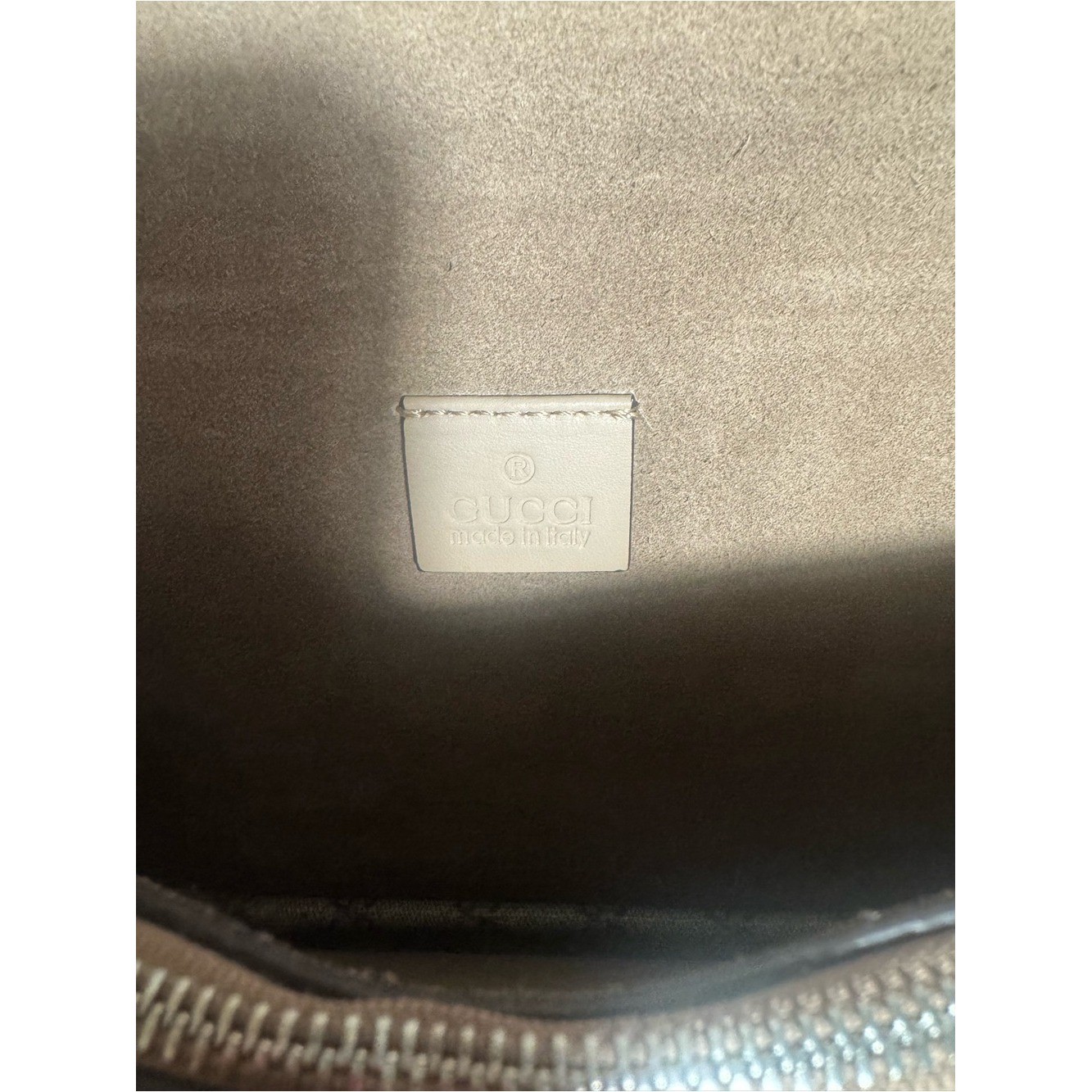 GUCCI Dionysus Medium GG Supreme Monogram Shoulder Bag Beige