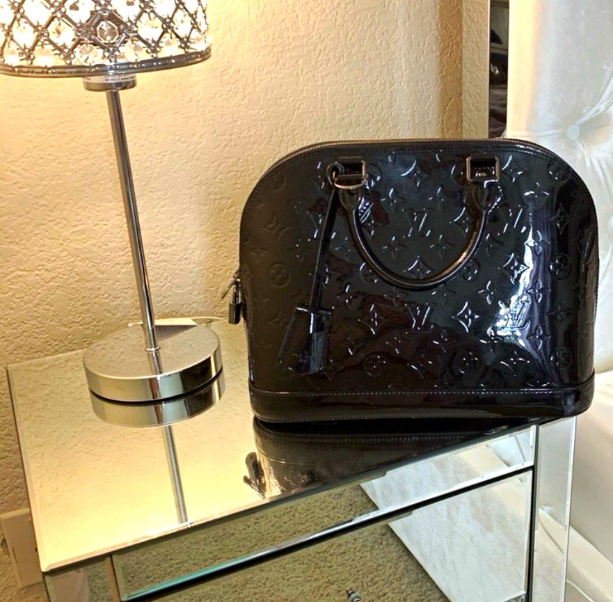 Louis Vuitton Alma Pm black on black