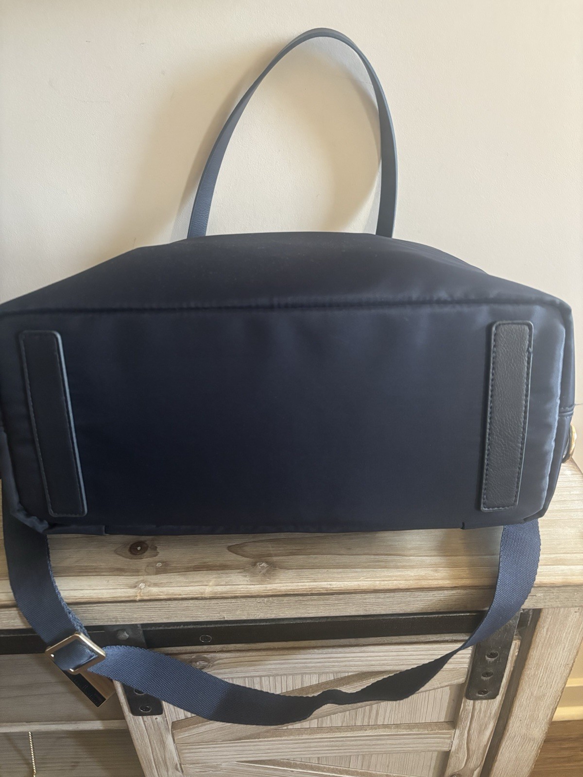 Ricardo Beverly Hills Navy Blue Tote Bag with Adjustable Shoulder Strap