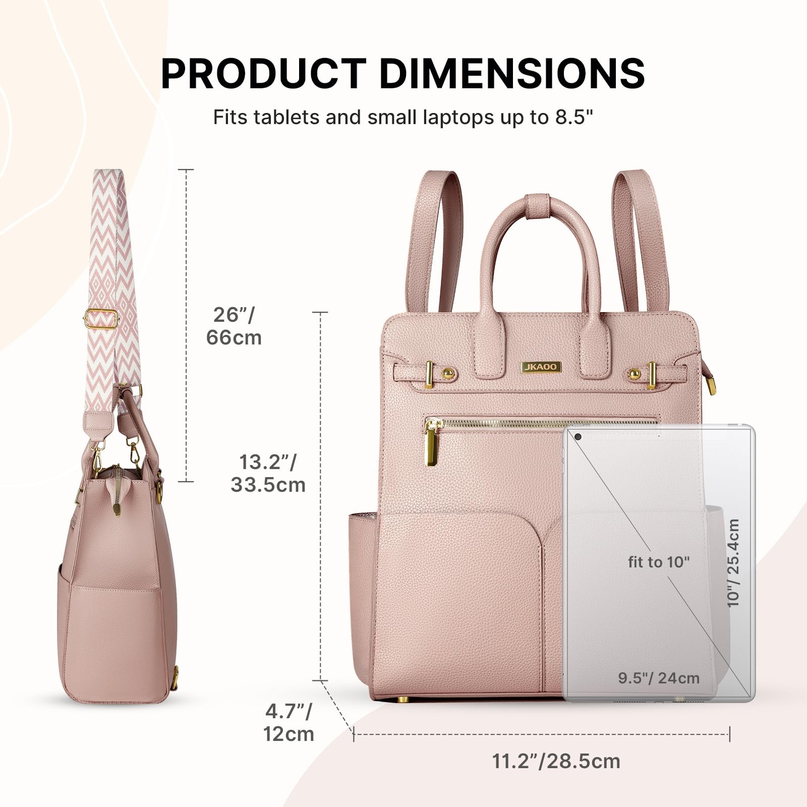 Backpack Purse for Women PU Leather Travel Backpack, 4 in 1 Designer Converti…